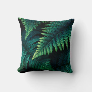 Elegant Stylish Greenery Botanical Cottage Leaves Cushion