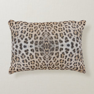 Elegant stylish leopard cheetah fur animal print decorative cushion
