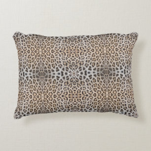 Elegant stylish leopard cheetah fur animal print decorative cushion