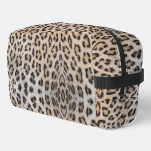 Elegant stylish leopard cheetah fur animal print dopp kit