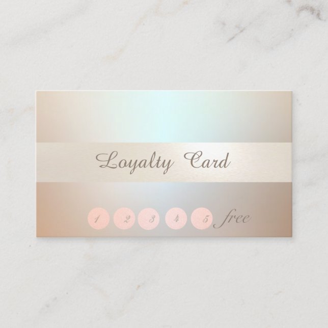 Elegant Stylish,Luminous  Confetti  Loyalty Card (Front)
