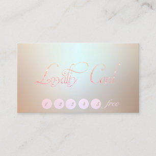 Elegant Stylish,Luminous   Loyalty Card