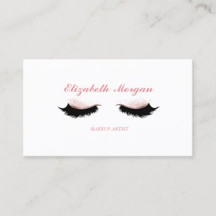 Elegant Stylish Makeup Artist,Lashes Business Card