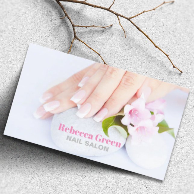 Elegant Stylish Manicurist Nail Artist Nail Salon Business Card (Elegant Stylish Manicurist Nail Artist Nail Salon Business Card)