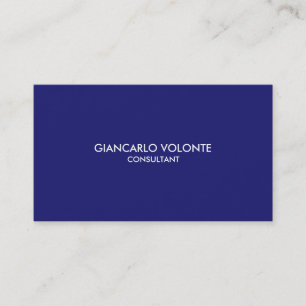 Elegant Stylish Midnight Blue Professional Business Card