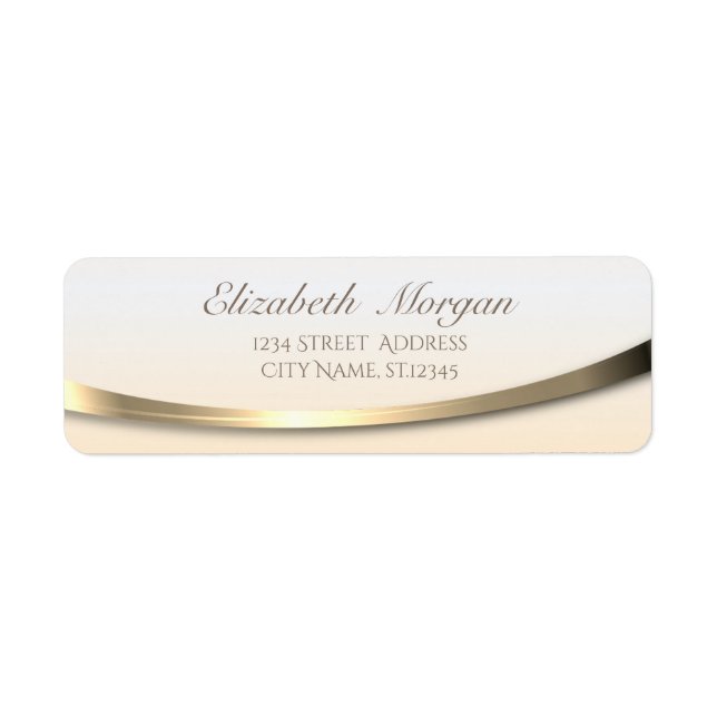Elegant Stylish Modern Sophisticated Return Address Label (Front)