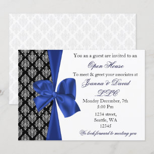 elegant stylish navy Corporate Invitation