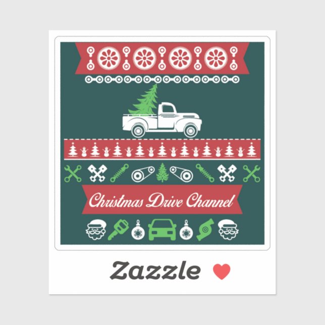 Elegant Stylish Pine Trees and Car (Sheet)