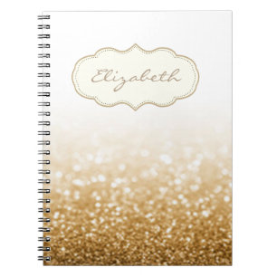 Elegant Stylish ,Shiny , Glittery Bokeh Notebook