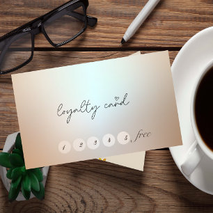 Elegant Stylish Simple Dots  Loyalty Card