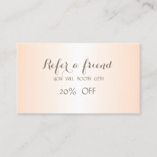 Elegant Stylish Simple Referral Card