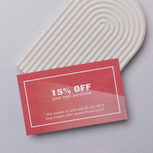 Elegant Stylish Texture Red Beauty Coupon