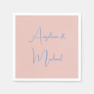 Elegant Stylish Trendy Handwriting Script Name Napkin