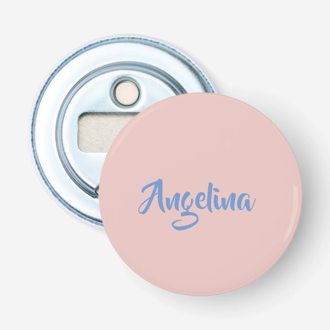 Elegant Stylish Trendy Unique Handwriting Script Bottle Opener (Front)