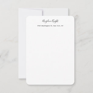 Elegant Stylish Trendy Unique Handwriting Script Card