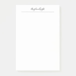 Elegant Stylish Trendy Unique Handwriting Script Post-it Notes