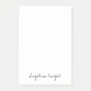 Elegant Stylish Trendy Unique Handwriting Script Post-it Notes