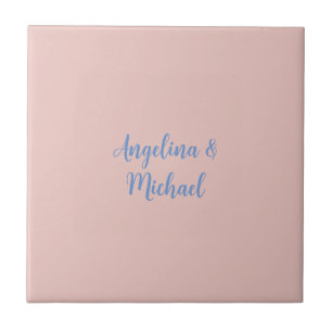 Elegant Stylish Trendy Unique Names Calligraphy Ceramic Tile