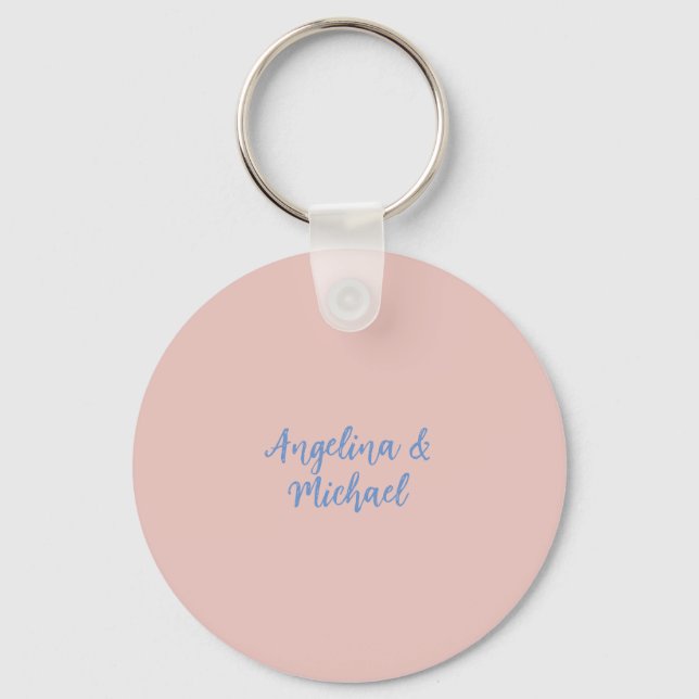 Elegant Stylish Trendy Unique Names Calligraphy Key Ring (Front)