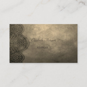 Elegant Stylish, Vintage, Lace Business Card