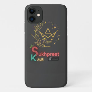 Elegant Sukhpreet Kaur Personalised iPhone Case
