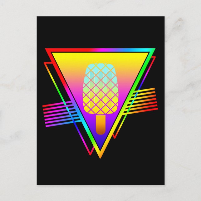 Elegant Summer Retro Ice Drop Postcard (Front)