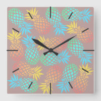 elegant summer tropical colourful pineapple