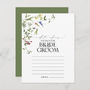 Elegant Summer Wildflower Watercolor Date Ideas Postcard