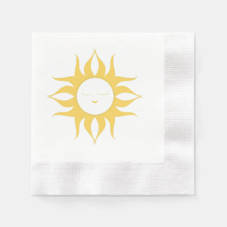 Elegant Sun Design Paper Napkin
