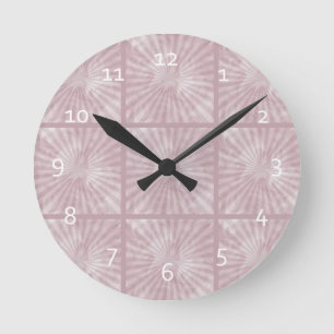 Elegant Sunburst Round Clock