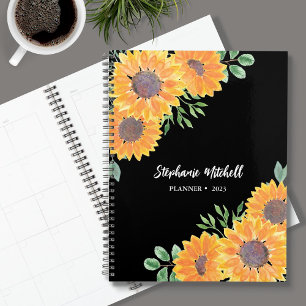 Elegant Sunflower 2023 Planner