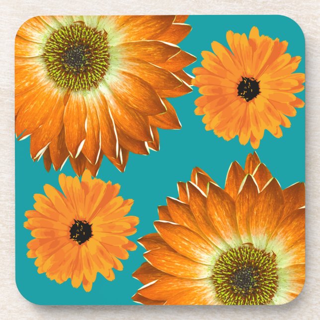 Elegant sunflower coaster (Front)