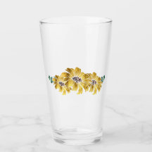 Elegant Sunflower Glasses