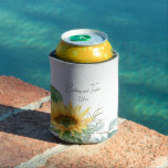 Elegant Sunflower Wedding Floral Cooler<br><div class="desc">Elegant Sunflower Wedding Floral Cooler</div>