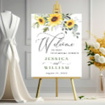 Elegant Sunflowers Eucalyptus Rehearsal Dinner Poster<br><div class="desc">Elegant Sunflowers Eucalyptus Rehearsal Dinner Poster.
The default size is 8 x 10 inches,  you can change it to a larger size. 
For further customization,  please click the "customize further" link and use our design tool to modify this template.
If you need a help,  contact me,  please.</div>