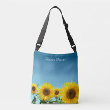 Elegant Sunflowers on Sky Blue Shades