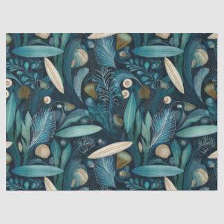 Elegant Surfboard and Kelp Beach Wrapping Paper
