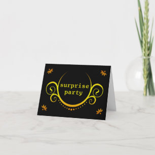 elegant surprise party invitation