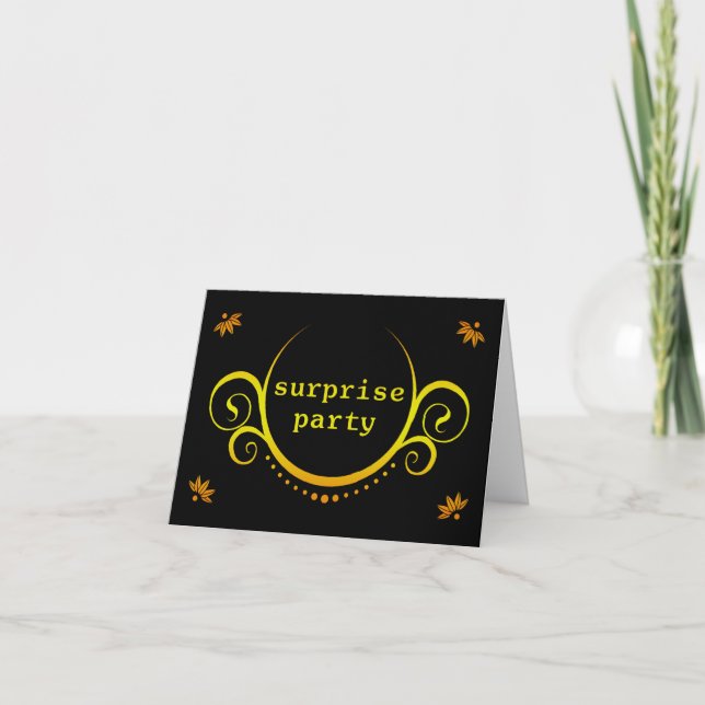 elegant surprise party invitation (Front)