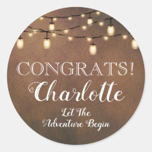 Elegant Surprise Retirement Party Classic Round  Classic Round Sticker