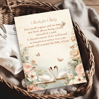 Elegant Swan Lake Floral Books for Baby