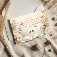 Elegant Swan Lake Floral Books for Baby