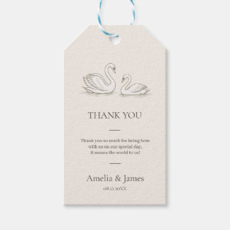 Elegant Swan | Old Money Wedding Gift Tags