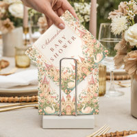 Elegant Swan Princess Castle Baby Shower