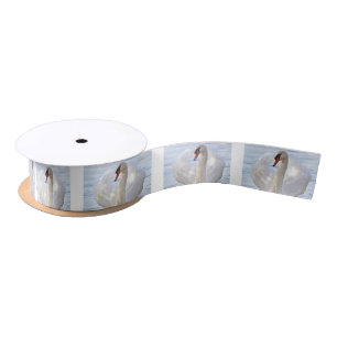 Elegant Swan Satin Ribbon