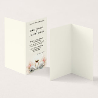 Elegant Swan Wedding with Romantic Rose Florals