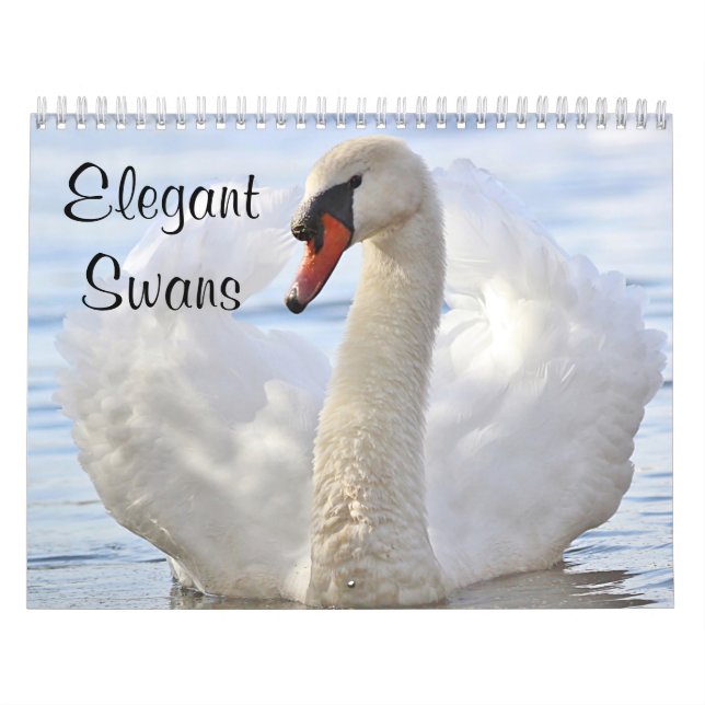Elegant Swans Calendar (Cover)