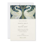 Elegant Swans Wedding Invitation Walter Crane