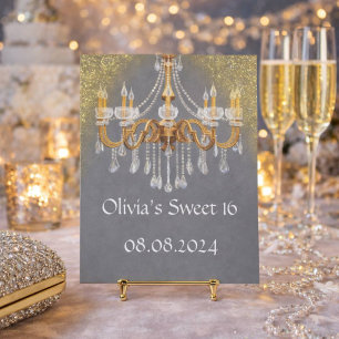 ELEGANT SWEET 16 BIRTHDAY INVITATION