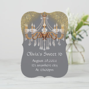 ELEGANT SWEET 16 BIRTHDAY INVITATION